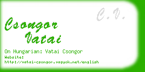 csongor vatai business card